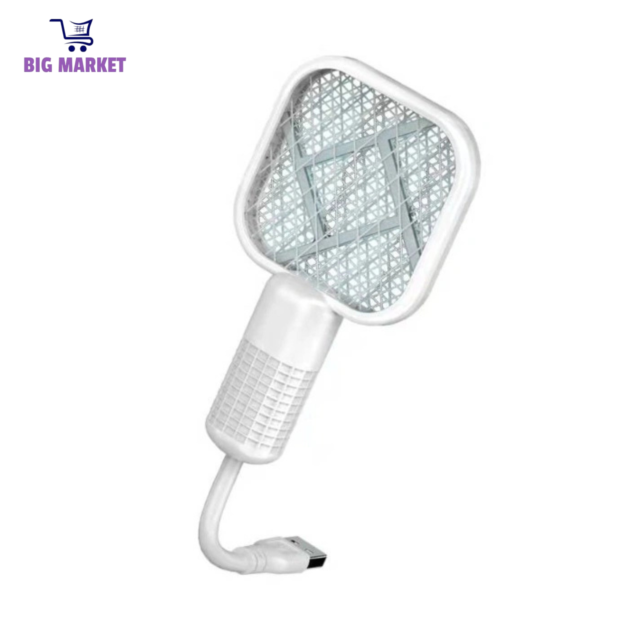 Mini USB Portable Electric Mosquito Racket with UV Light - Plug-in Fly & Bug Zapper, Anti-Insect Swatter for Indoor & Outdoor Use, Mosquito Trap for Home, Office, Travel, Camping