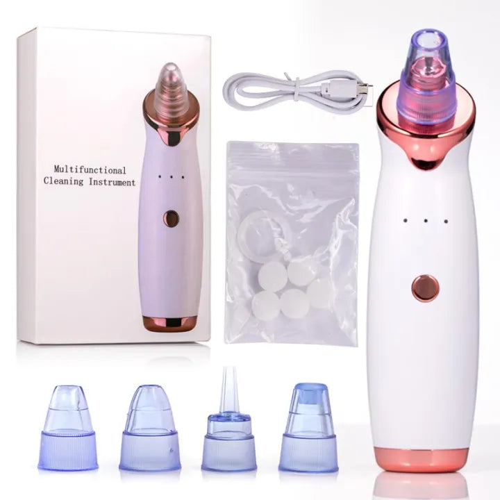 Rechargeable Multifunctional Cleaning Instrument (MFCI) - 5-in-1 Blackhead Remover & Pore Shrinking Machine