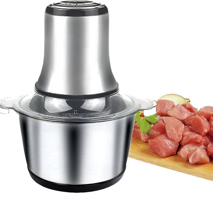 Electric Meat Grinder - Energy Saving Meat Chopper - Electric Meat Chopper Machine - Stainless Steel Chopper Machine For Meat - Electric Chopper Machine With High Speed Motor - Multi Function Chopper - Electric Chopper With 4 Steel Blades - Easy To Use