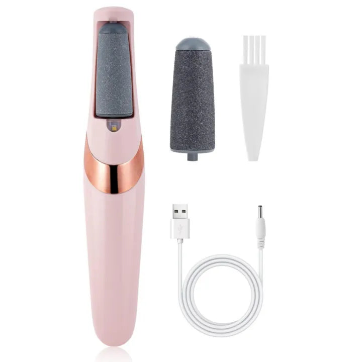 Flawless Pedi Pro - Electronic Foot File & Callus Remover with LED Light & 2 Speeds
