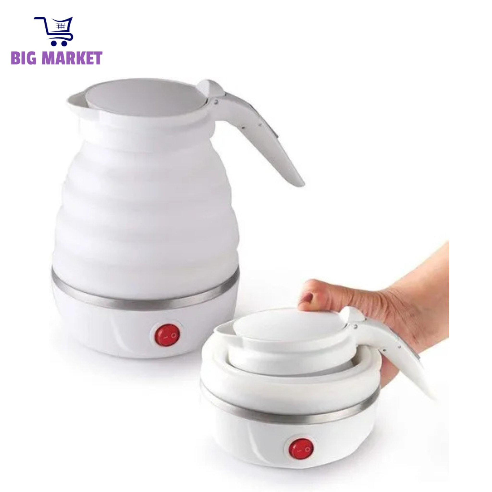 Electric Kettle, Hot Water Kettle, (600-Watt) Portable kettle for Travel, Foldable Kettle for Hot water/Tea kettle For instant Tea & Coffee Maker | kettle for office desk