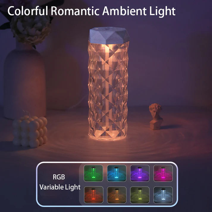 Elegant RGB LED Table Lamp - Decorative Ambient Lighting with Smart Touch Control