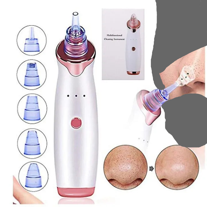 Rechargeable Multifunctional Cleaning Instrument (MFCI) - 5-in-1 Blackhead Remover & Pore Shrinking Machine