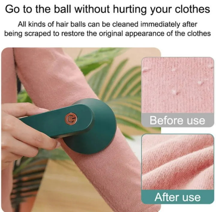 Electric Lint Remover for Clothes - Portable & Rechargeable Fuzz Trimmer with Charging Cable
