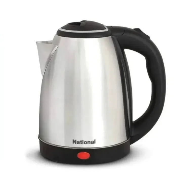 Electric Kettle - Stainless Steel - Electric Kettle 2 Litre - Double Layer Protection - Portable Water Boiler - Large Capacity - Quick Boil - 1500 Watts Electric Kettle - Auto Shut Off - Kitchen Appliances - Tea & Coffee Maker - Easy To Use