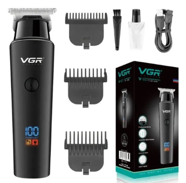 VGR V-937 Professional Hair Trimmer - USB Charging Cordless Electric Hair Clipper