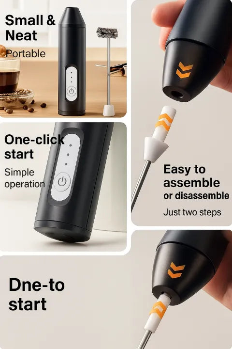 Ultra fast Coffee Beater - Beater - Milk Frother - Multifunctional Beater - Electric Beater - Egg Beater - Frother - Coffee Mixer - Hand Mixer - Hand Beater - Best for Coffee Beater Lassi Egg Mixer And Whisker Milk Frother