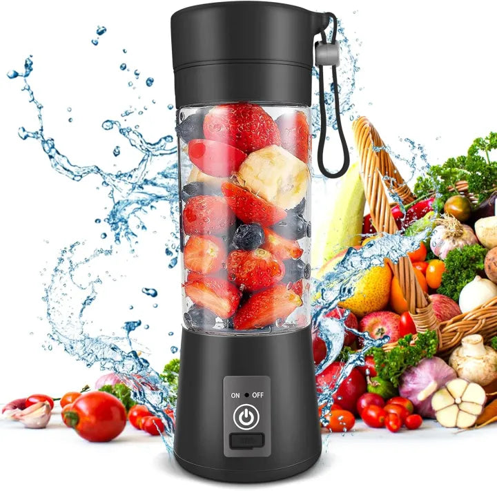 USB Rechargeable Juicer Blender Machine - 6 Blades